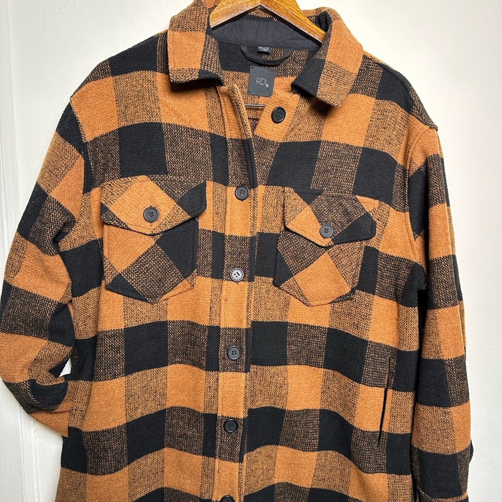 RDI Buffalo Plaid Jacket or Shirt from Nordstrom's Women Size Large